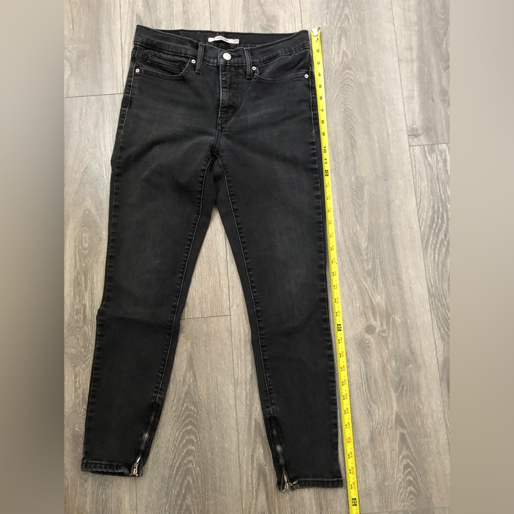 Levi’s 311 shaping skinny jeans denim pants stone washed black 27 - Picture 10 of 11